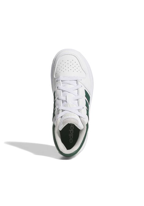 Adidas Hoops Classic Elastic Lace Shoes White Green Kids ADIDAS CORE | Sneakers | KI6394-